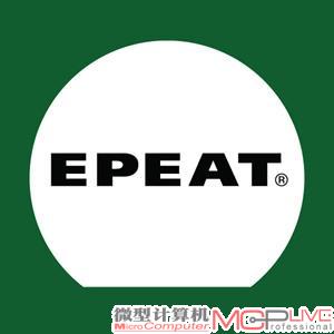 EPEAT Logo，金银铜牌认证在该Logo下分别有Gold、Silver和Bronze的英文标志。